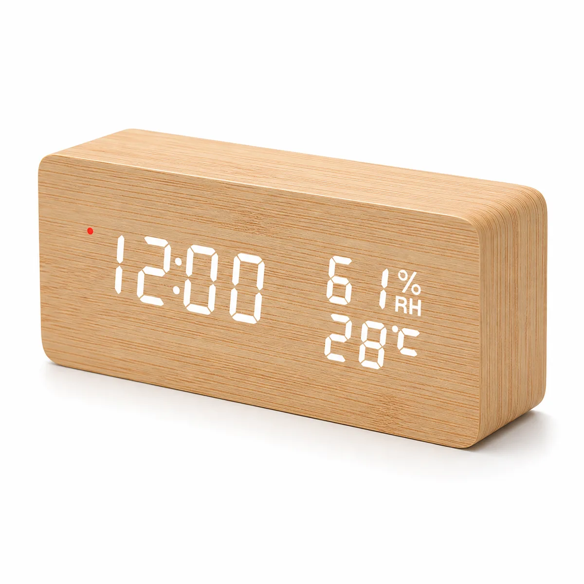 NoirWood স্মার্ট LED অ্যালার্ম ঘড়ি