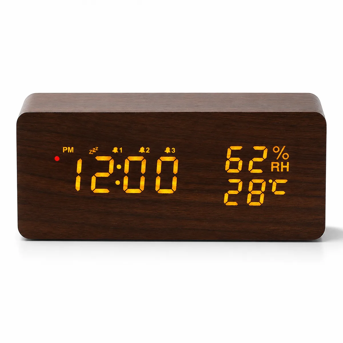NoirWood স্মার্ট LED অ্যালার্ম ঘড়ি